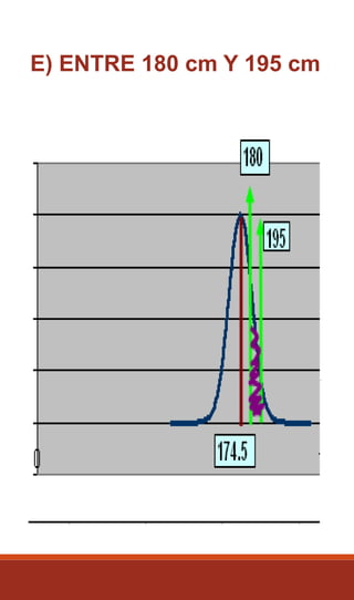 E) ENTRE 180 cm Y 195 cm
 