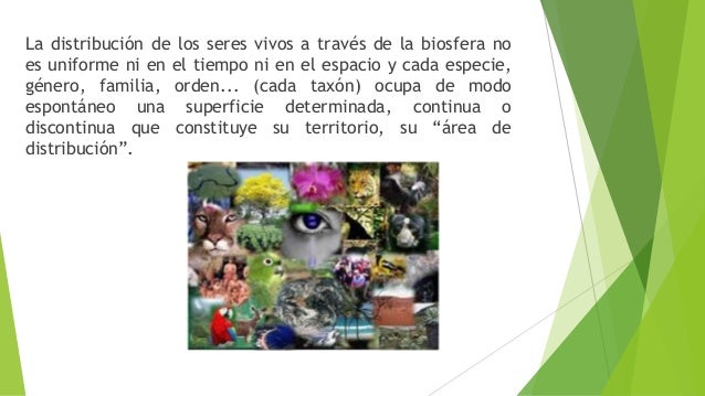 Distribucion de los seres vivos