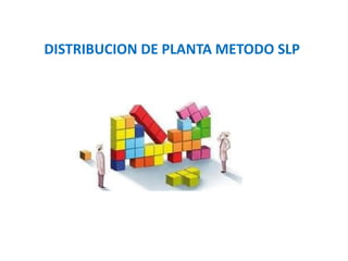Método SLP
DISTRIBUCION DE PLANTA METODO SLP
 