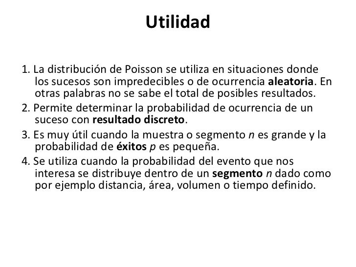Distribucion de Poisson