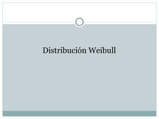 Distribución Weibull 