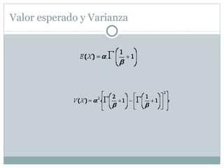 Valor esperado y Varianza 