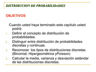 Distribuciones discretas | PPT