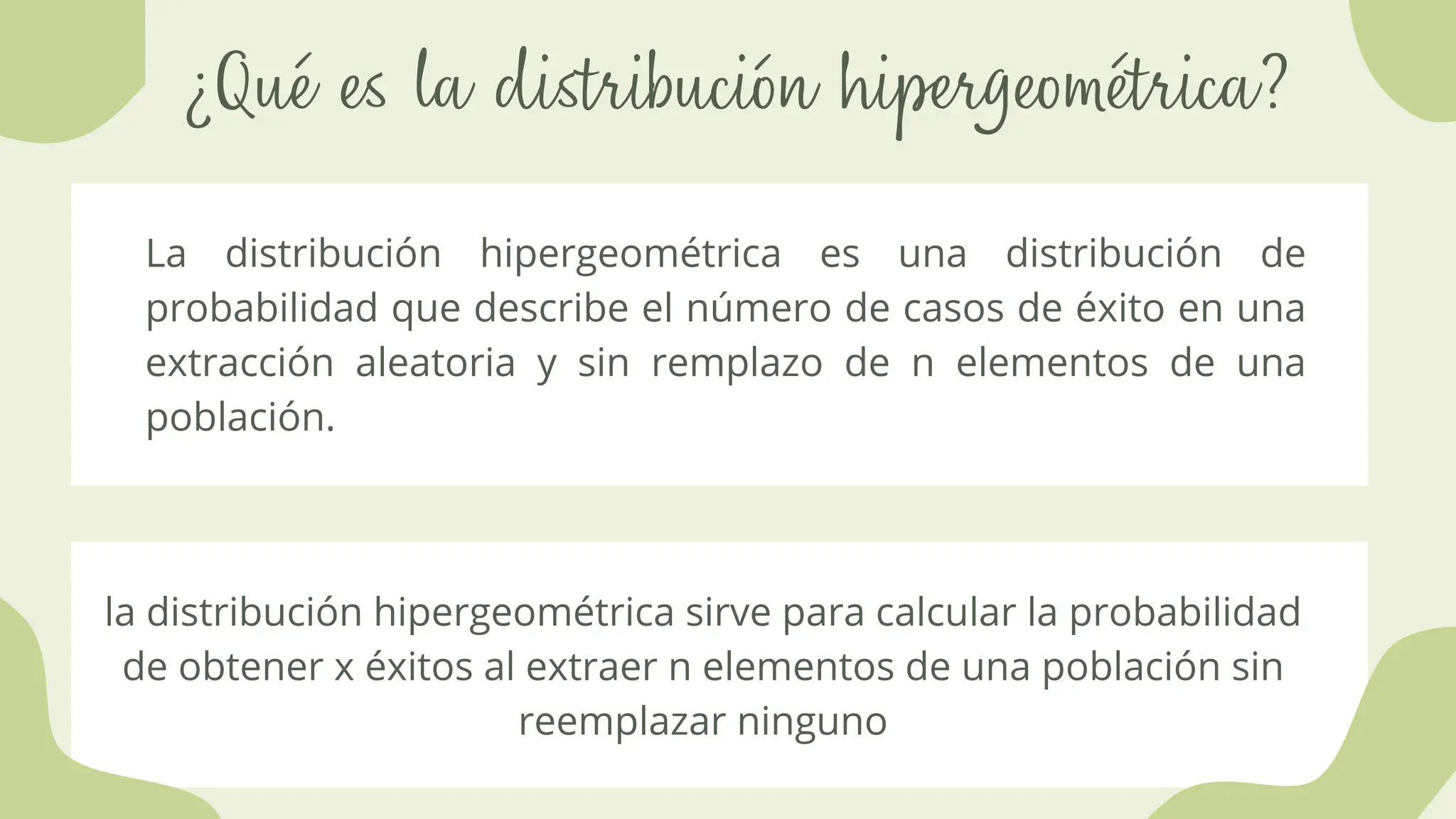 DISTRIBUCION HIPERGEOMÉTRICA, probabilidad | PDF