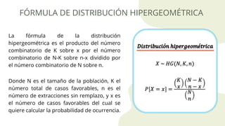 DISTRIBUCION HIPERGEOMÉTRICA, probabilidad | PDF