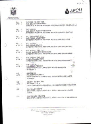 Distribuidores de gas