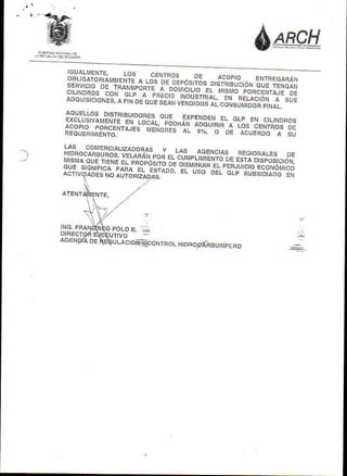 Distribuidores de gas