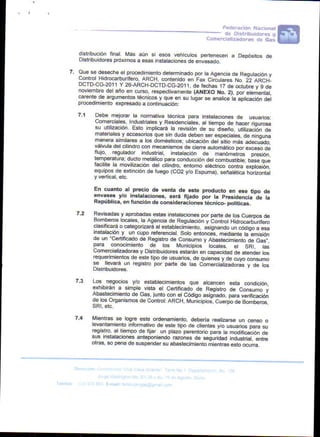 Distribuidores de gas