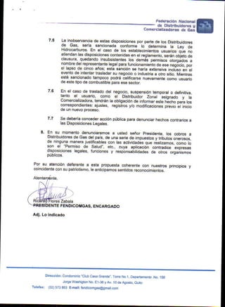 Distribuidores de gas