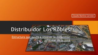 Estructura que ayuda a resolver la congestión
vehicular de la zona
Claudio Ramírez Corredor
 
