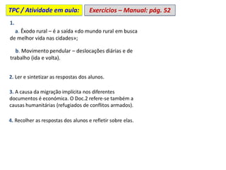 Exercícios – Manual: pág. 52
TPC / Atividade em aula:
 