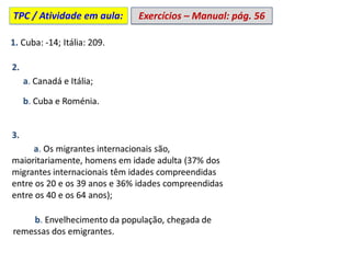 Exercícios – Manual: pág. 56
TPC / Atividade em aula:
 
