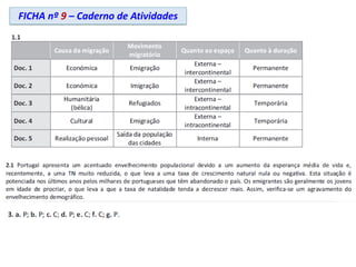FICHA nº 9 – Caderno de Atividades
 
