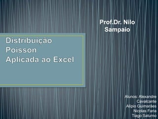 Prof.Dr. Nilo
Sampaio

Alunos: Alexandre
Cavalcante
Alípio Guimarães
Nicolas Faria
Tiago Saturno

 