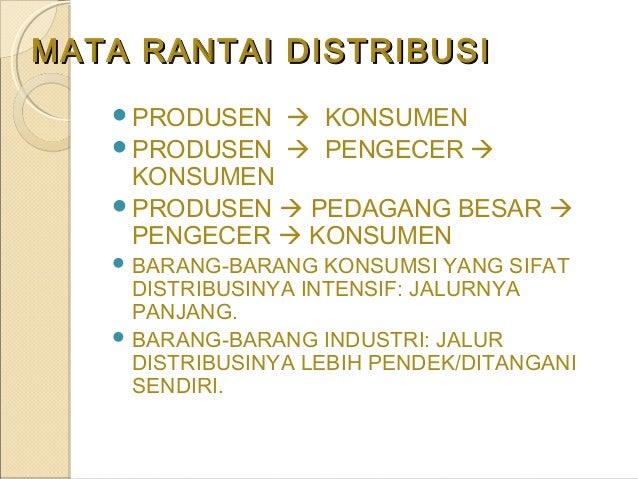 Distribusi