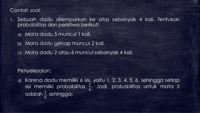 Contoh Soal Distribusi Binomial