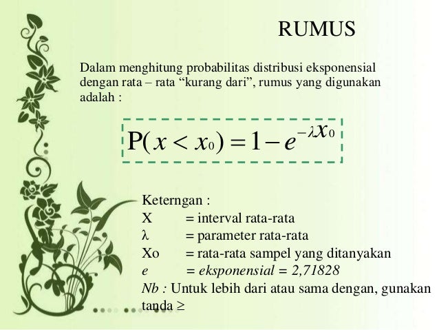 Distribusi Eksponensial