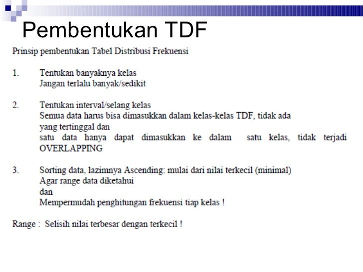 Distribusi frekuensi