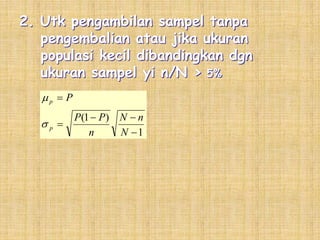 Rumus Probability Sampling DISTRIBUSI_SAMPLING_ppt.ppt