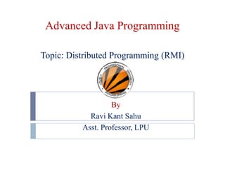 Distributed Programming (RMI) | PPT