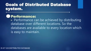 Distributed Database | PPT | Free Download