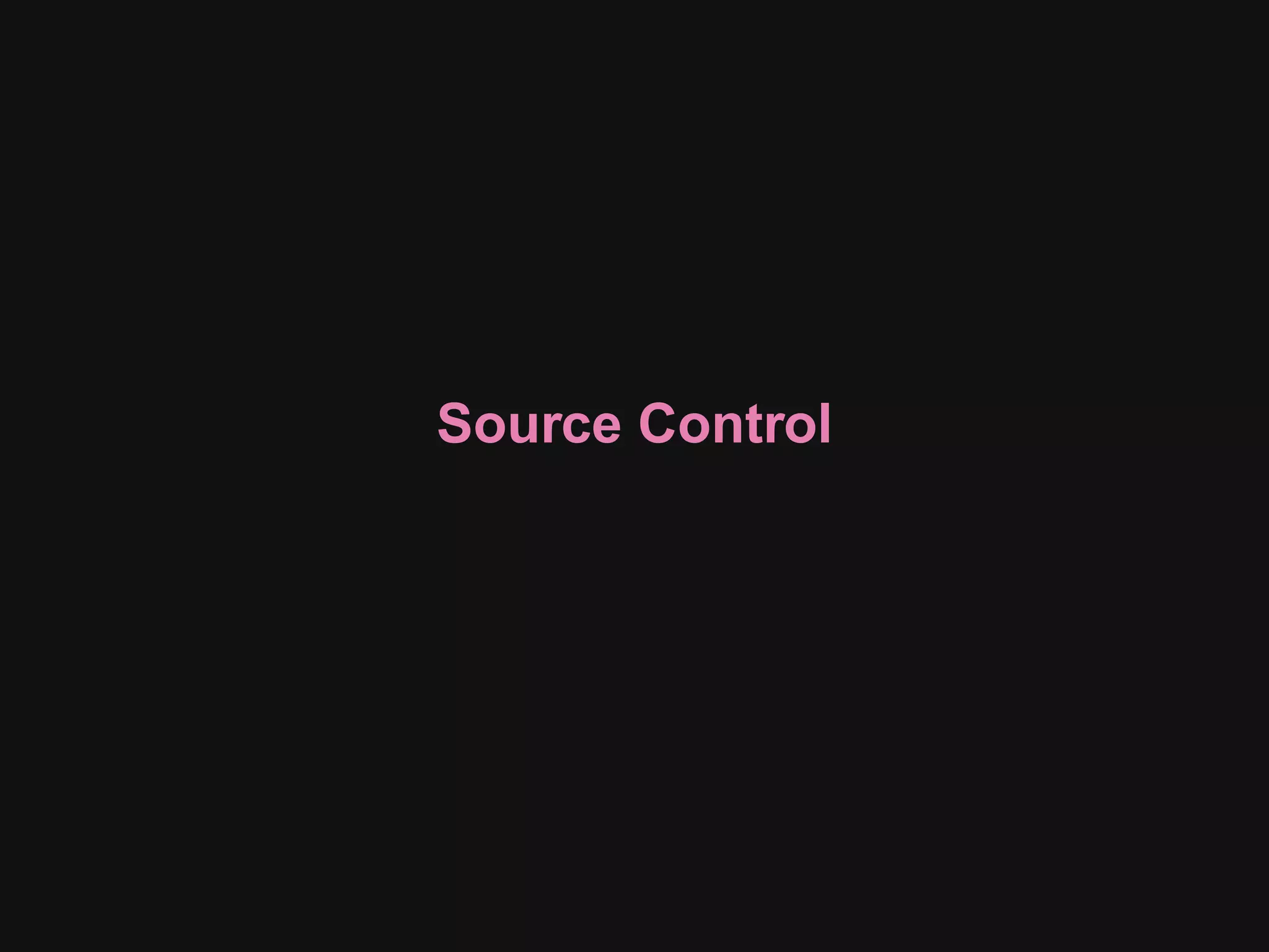 Source Control 