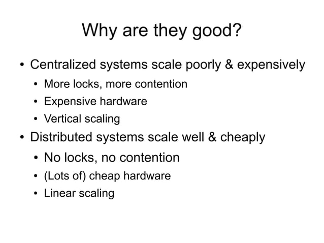 Distributed systems and consistency | ODP | Databases | Computer ...