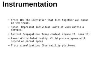 Distributed tracing with OpenTelemetry and Jaeger | PDF
