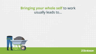 Bringing your whole self to work
usually leads to...
usually leads to...
 