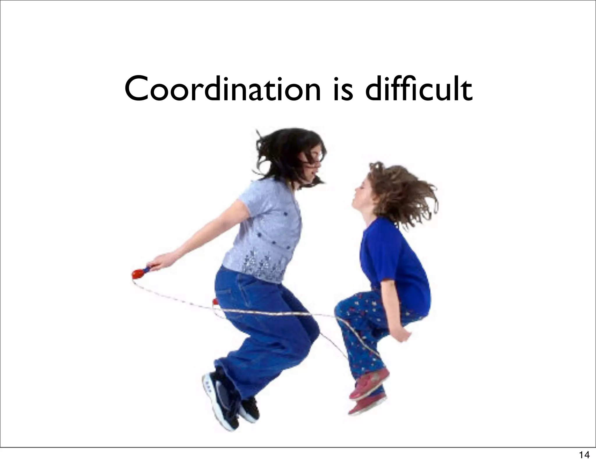 Coordination is difﬁcult




                           14
 
