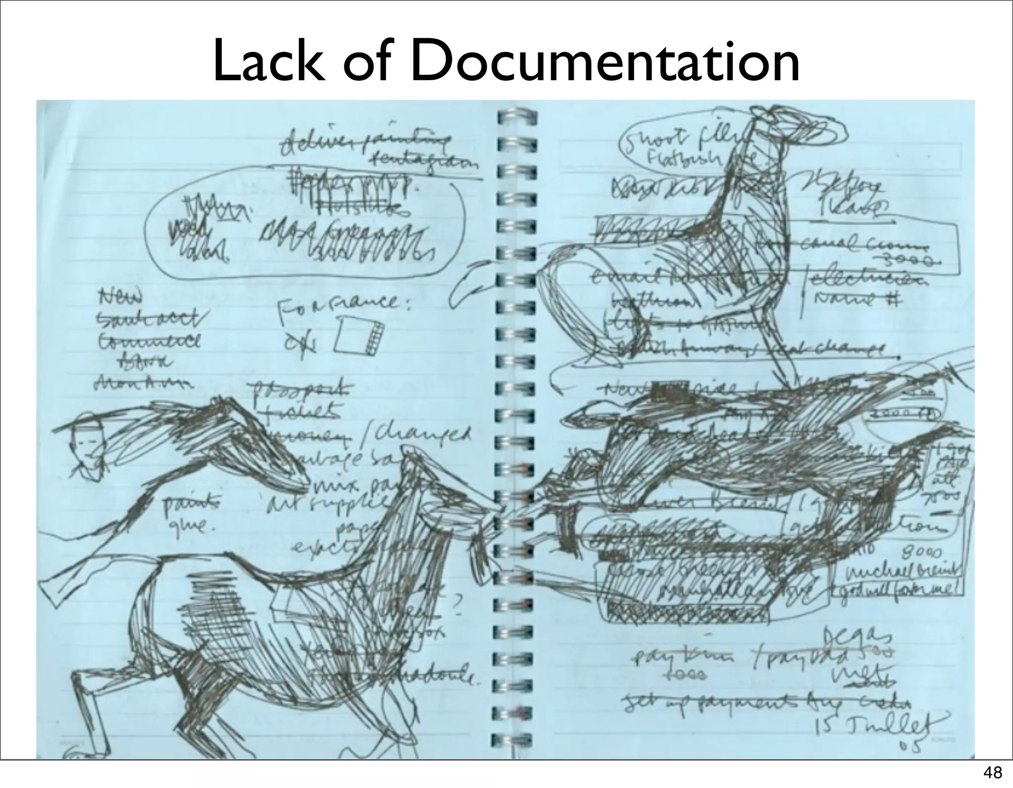 Lack of Documentation




                        48
 