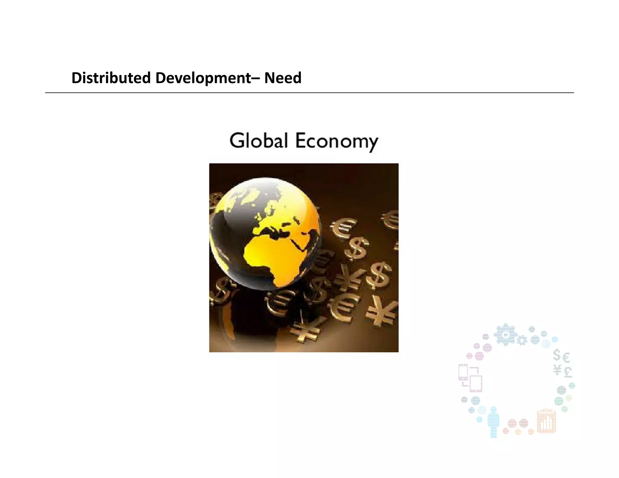 Distributed Development– Need
 