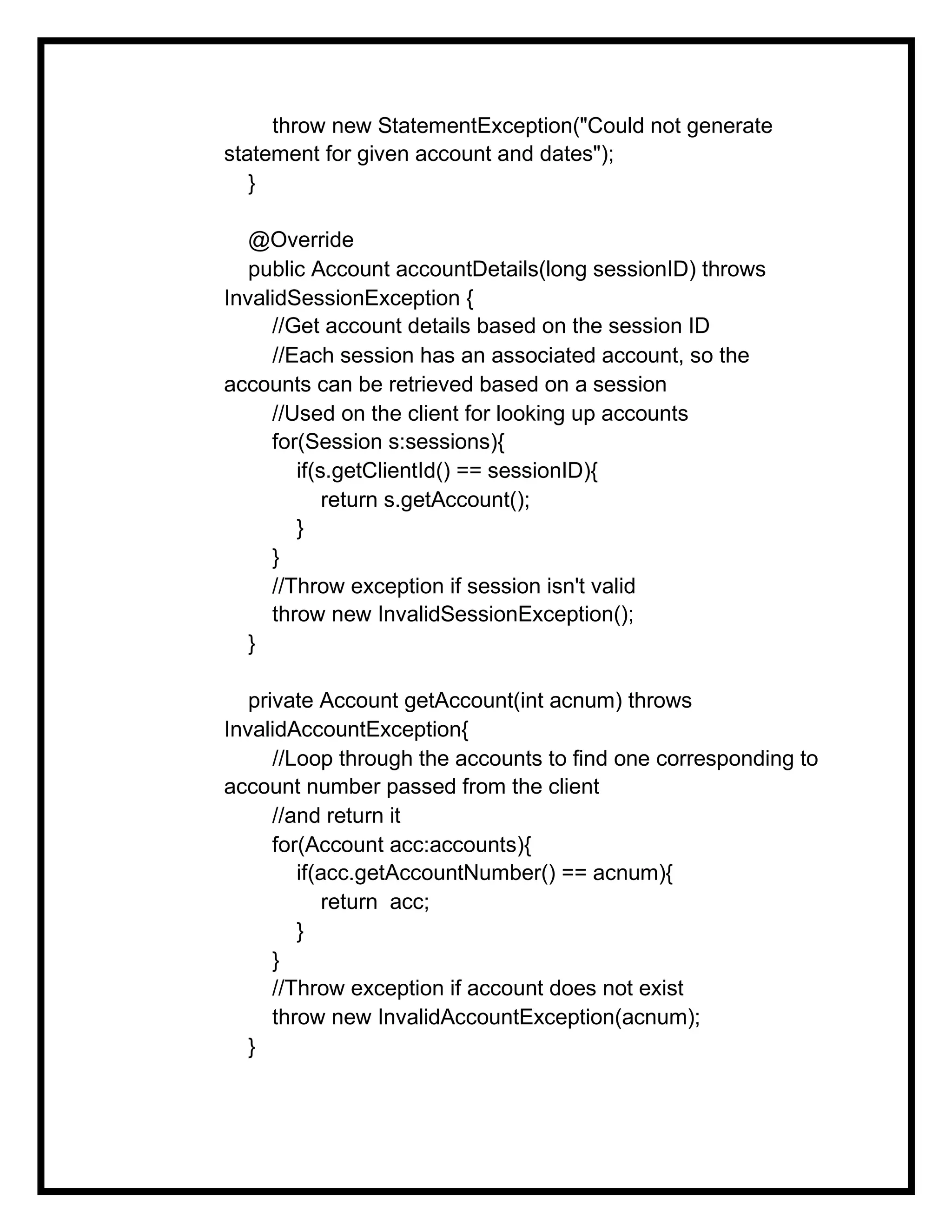 Distributed banking system using rmi project | PDF