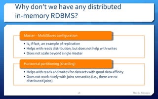 From distributed caches to in-memory data grids