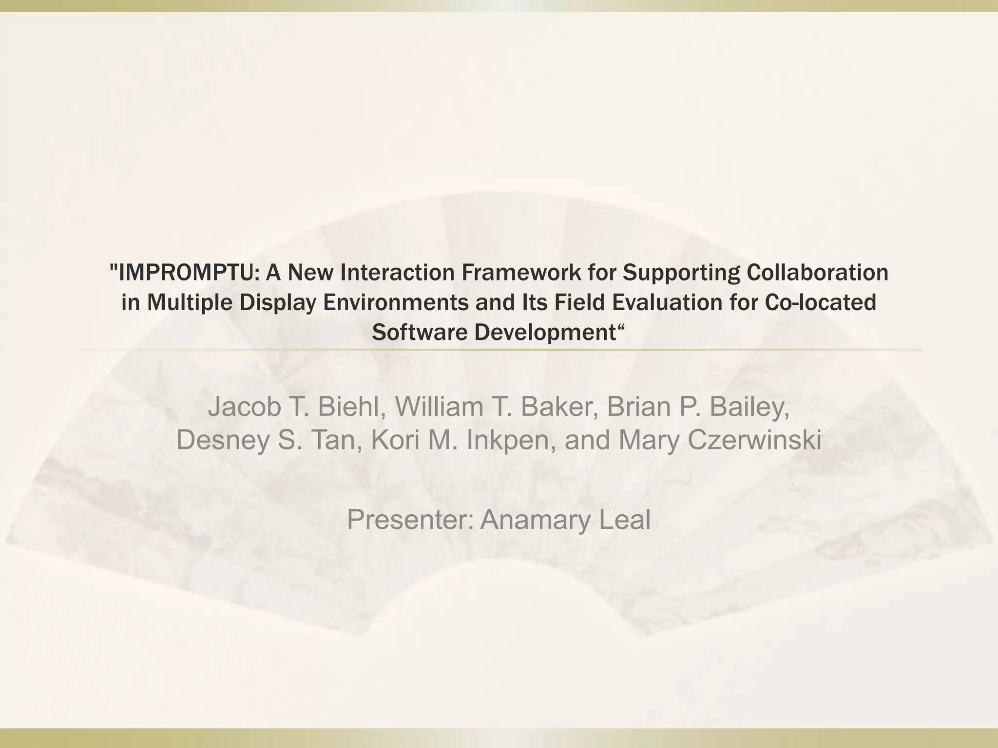 Key Points/FindingsThere is no monolithic repository of OMMemories as a set of artifacts and processesEven simple tasks involve complicated distributed memoryA single agent’s process is simultaneously embedded within several organizational processesIndividual memories have mixed provenanceMemories are transferred and reused in the form of boundary objectsThey go through a process of decontextualization and recontextualizationProper consideration should be given about how a memory may be reused.