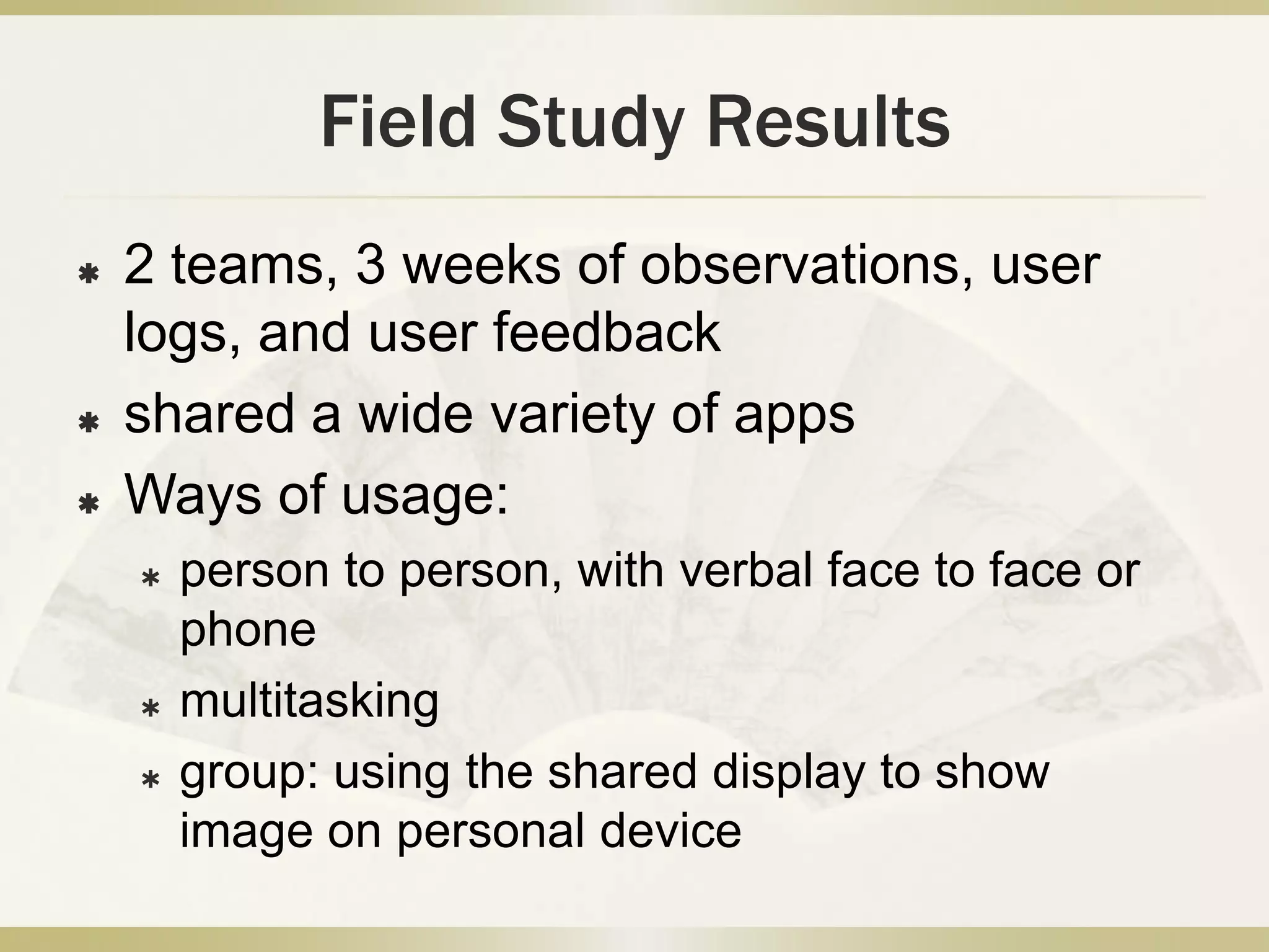 All applications can be:do not show or shareshowshareCollaborator DockShared Screen DockDesigning for Group Work