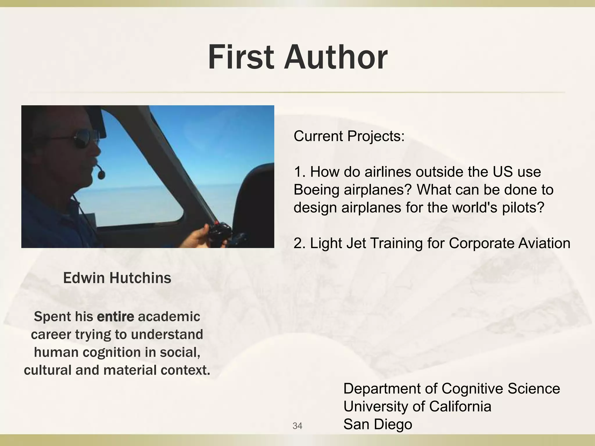 Distributed cognition in an In Cognition and Communication at Workairline cockpit                                                    Cited:40633