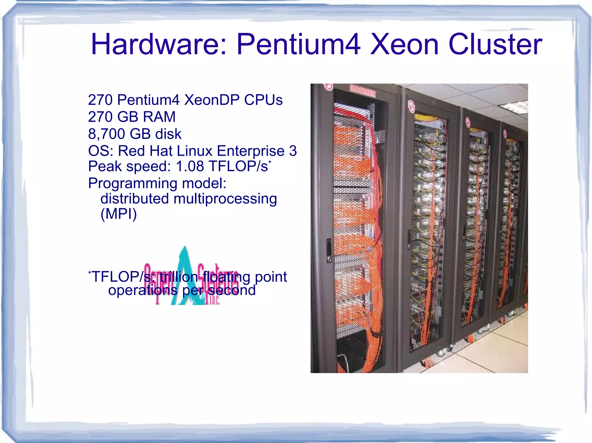 Cluster Computing {PVM} 