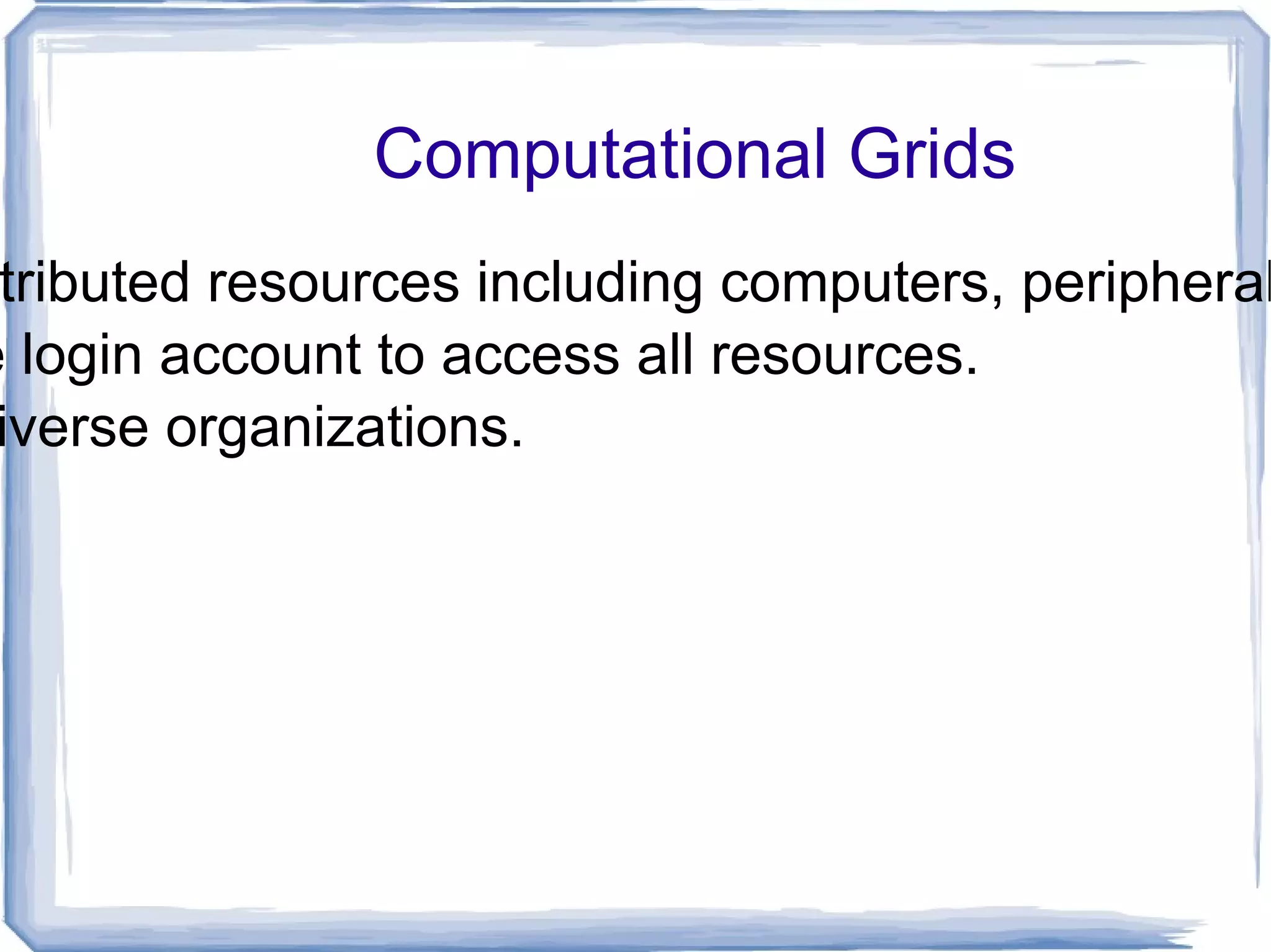 AIX Clusters (IBM SP2) 
