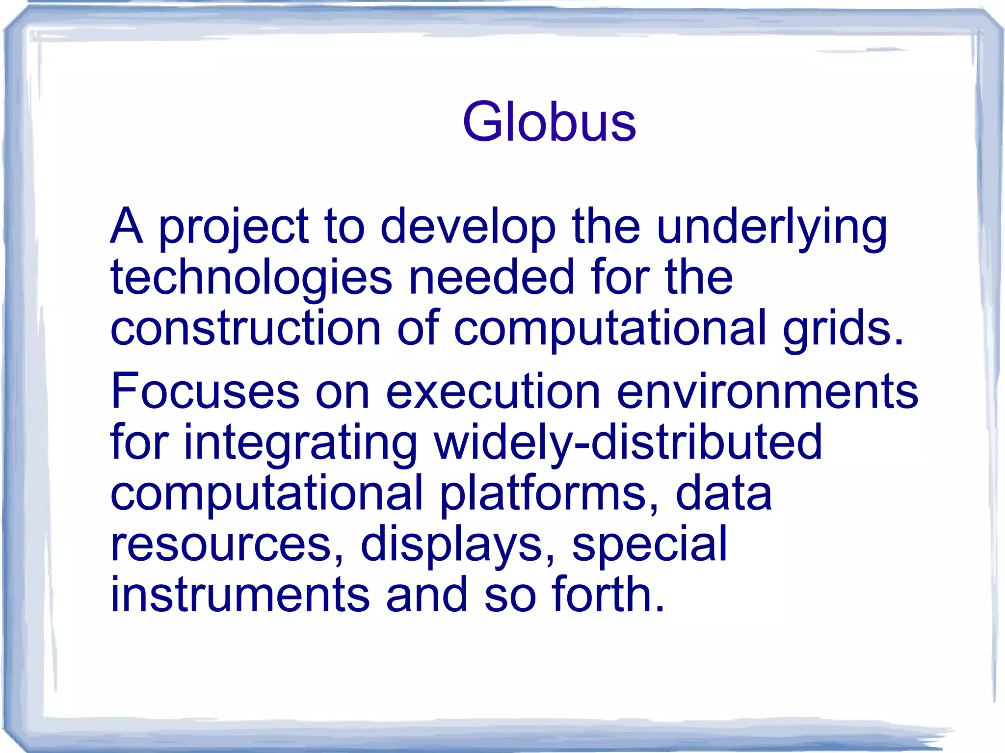 What is Single System Image (SSI) ? A single system image is the illusion , created by software or hardware, that a collection of computing elements appear as a single computing resource. SSI makes the cluster appear like a single machine to the user, to applications, and to the network. 