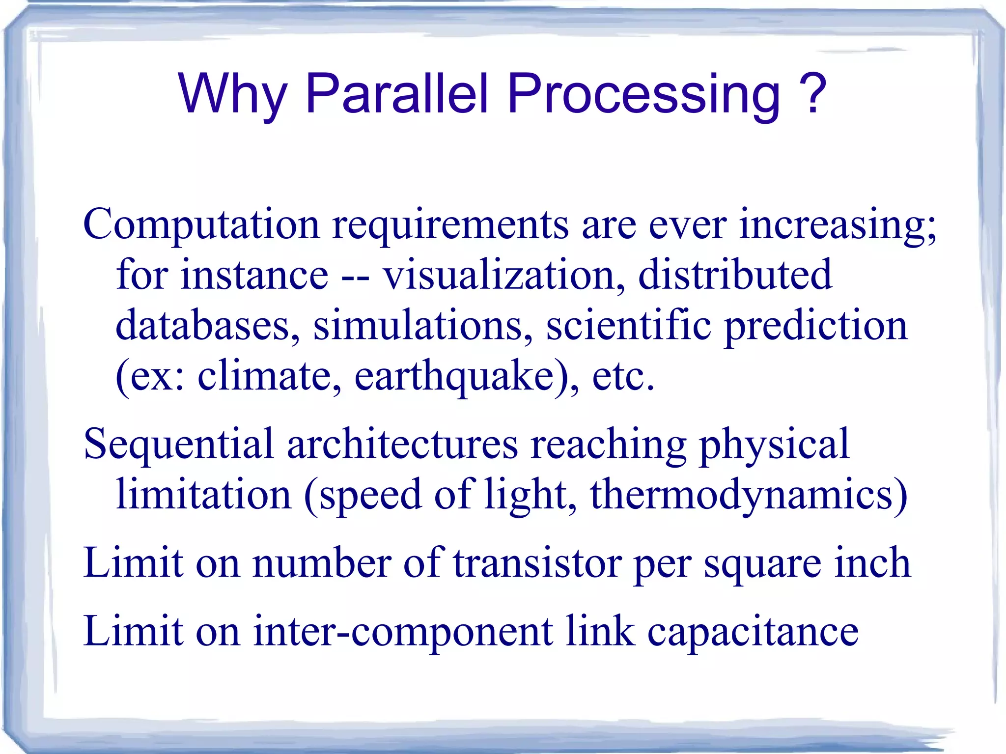 Cluster Computing A computer cluster is a group of linked computers, working together closely so that in many respects they form a single computer 