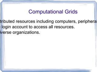AIX Clusters (IBM SP2) 