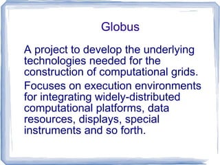 What is Single System Image (SSI) ? A single system image is the  illusion , created by software or hardware, that a collection of computing elements appear as a single computing resource. SSI makes the cluster appear like a single machine to the user, to applications, and to the network. 
