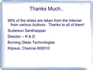 Distributed Computing No shared memory 