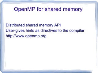 Laws of caution..... Speed of computers is proportional to the  square  of their cost.  i.e. cost =  Speed Speedup by a parallel computer increases as the logarithm of the number of processors. Speedup = log 2 (no. of processors) S P logP C S (speed = cost 2 ) 