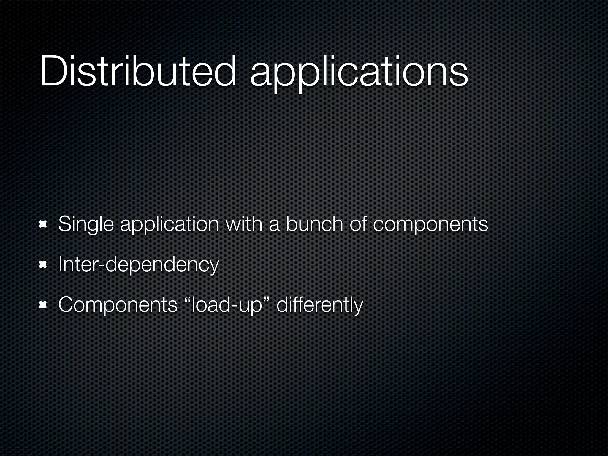 Distributed-ness: Distributed computing & the clouds