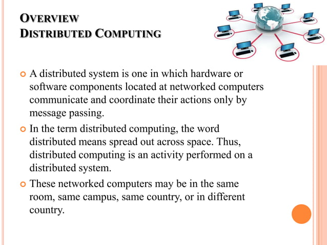 Distributed computing | PPTX | Computing | Technology & Computing