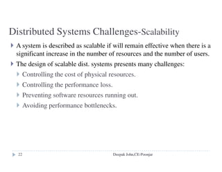 Java thread synchronization calls
• thread.join(int millisecs)
Blocks the calling thread for up to the specified time until thread
has terminated.
• thread.interrupt()
Interrupts thread: causes it to return from a blocking method call
such as sleep().
• object.wait(long millisecs, int nanosecs)
Blocks the calling thread until a call made to notify() or
notifyAll() on object wakes the thread, or the thread is interrupted,
or the specified time has elapsed.
• object.notify(), object.notifyAll()
Wakes, respectively, one or all of any threads that have called
wait() on object. Deepak John,CE-Poonjar
 