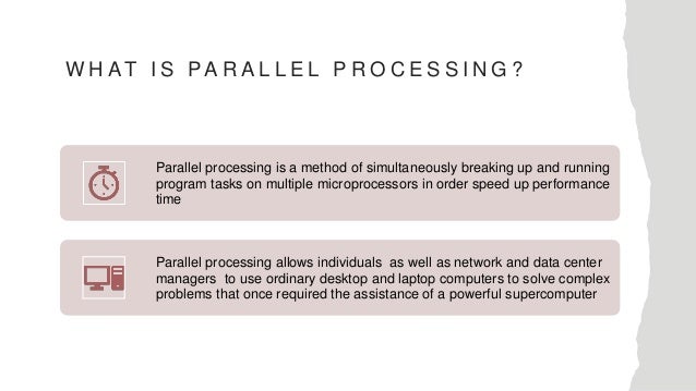parallel processing and speedup law | PPT