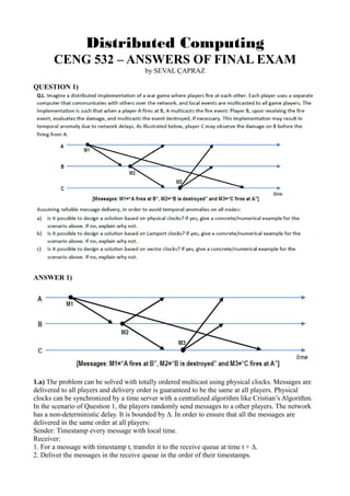Distributed Computing Answers | PDF